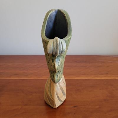 Ceramic Sculpture in Wooden Shadowbox (LE-EL)