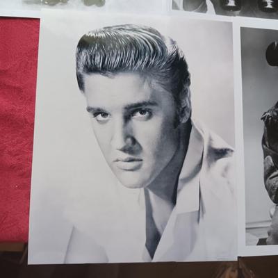 JOHN WAYNE, ELVIS, GEORGE BURNS AND OTHER PROMOTIONAL 8 X 10 PHOTOS