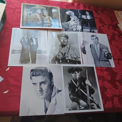 JOHN WAYNE, ELVIS, GEORGE BURNS AND OTHER PROMOTIONAL 8 X 10 PHOTOS