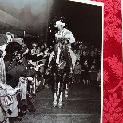 2 GENE AUTRY MULE TRAIN PUBLICATIONS AND 14 X 11 PROMO PHOTOS