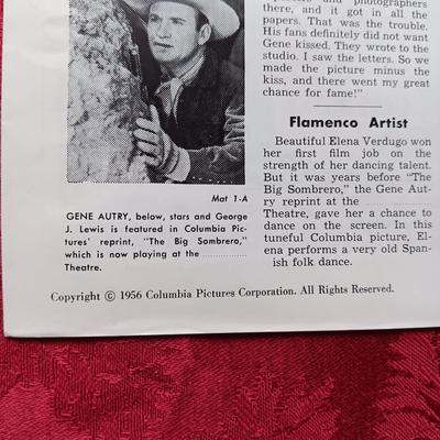 2 GENE AUTRY MULE TRAIN PUBLICATIONS AND 14 X 11 PROMO PHOTOS