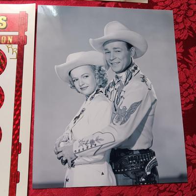 ROY ROGERS CORRAL CAP COLLECTION & 8 X 10 PHOTOS PLUS 2 POSTERS