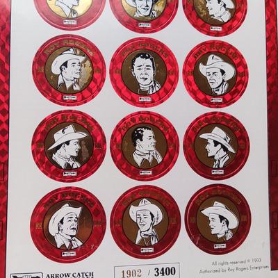 ROY ROGERS CORRAL CAP COLLECTION & 8 X 10 PHOTOS PLUS 2 POSTERS