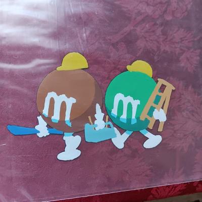 ANIMATION ART AND M & M's ARTWORK