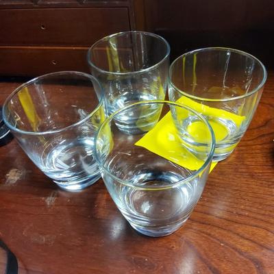Sale Photo Thumbnail #76: Set of 4 short glasses, would be great for water or whiskey. Available for inspection during regular business hours ask for Kelly or Anne