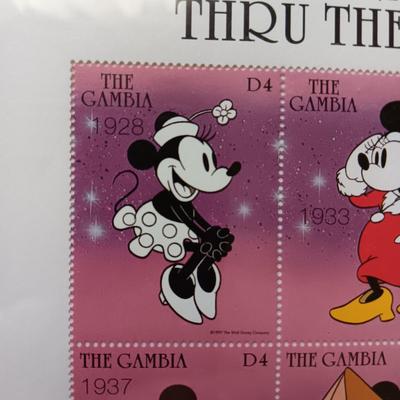 VINTAGE GLOW IN THE DARK SNOW WHITE CAK-PASTRY BAGS AND MICKEY MOUSE POSTAGE STAMPS