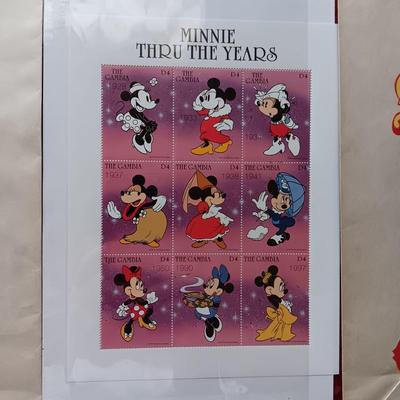 VINTAGE GLOW IN THE DARK SNOW WHITE CAK-PASTRY BAGS AND MICKEY MOUSE POSTAGE STAMPS