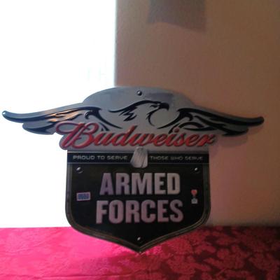 TIN SIGNS WITH RAISED LETTERING