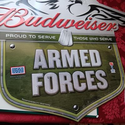TIN SIGNS WITH RAISED LETTERING