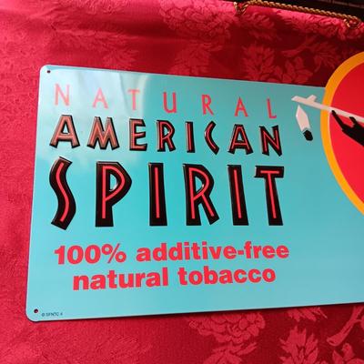 TIN SIGNS WITH RAISED LETTERING