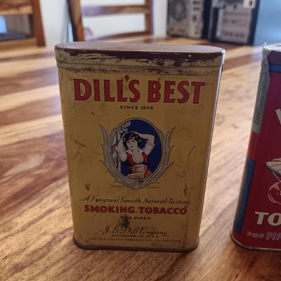 2 VERY OLD TOBACCO TINS