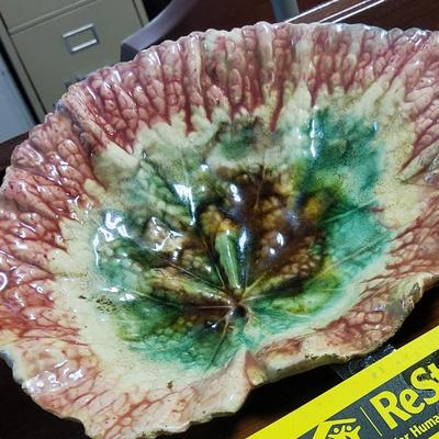 Sale Photo Thumbnail #78: Beautiful leaf pattern dish. Available for inspection during regular business hours ask for Kelly or Anne