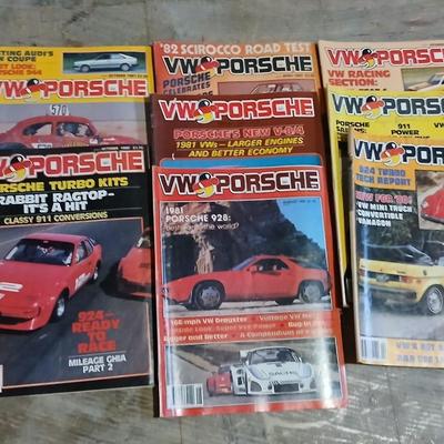 Lot of Vintage VW & Porsche Magazines – 1980s Issues