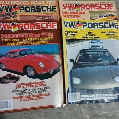 Lot of Vintage VW & Porsche Magazines – 1980s Issues