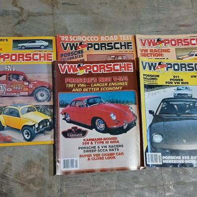 Lot of Vintage VW & Porsche Magazines – 1980s Issues