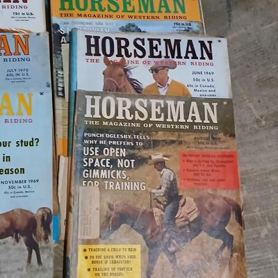 Lot of Vintage Horseman: The Magazine of Western Riding – 1960 -70s Issues