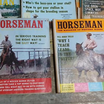 Lot of Vintage Horseman: The Magazine of Western Riding – 1960 -70s Issues