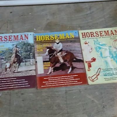 Lot of Vintage Horseman: The Magazine of Western Riding – 1960 -70s Issues