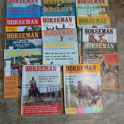 Lot of Vintage Horseman: The Magazine of Western Riding – 1960 -70s Issues