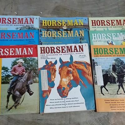 Lot of Vintage Horseman: The Magazine of Western Riding – 1960 -70s Issues