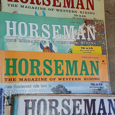 Lot of Vintage Horseman: The Magazine of Western Riding – 1960 -70s Issues