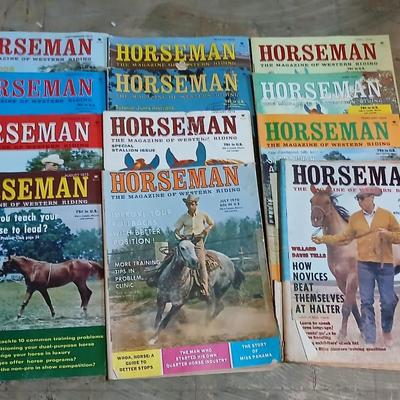 Lot of Vintage Horseman: The Magazine of Western Riding – 1960 -70s Issues