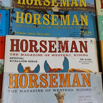 Lot of Vintage Horseman: The Magazine of Western Riding – 1960 -70s Issues