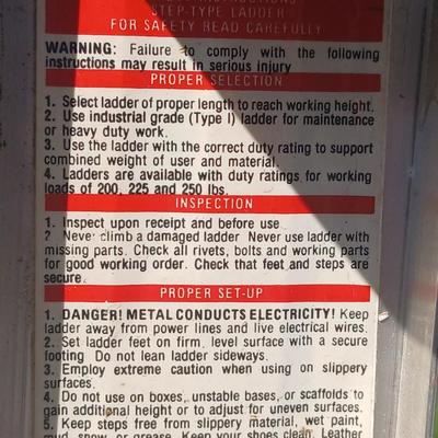Werner 5-Foot Aluminum Step Ladder – 225 lb Capacity Model 365