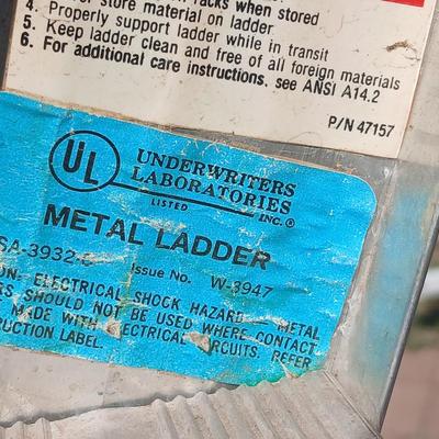Werner 5-Foot Aluminum Step Ladder – 225 lb Capacity Model 365