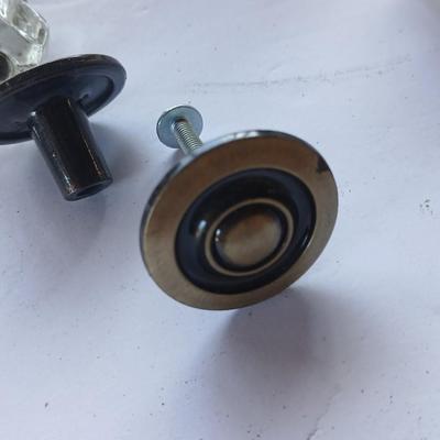 Lot of Vintage & Mixed Cabinet Hardware – Knobs, Pulls, some vintage glass! 54 of the brass ones