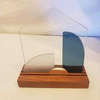 Stained Glass Abstract Manger Scene (D-KD)