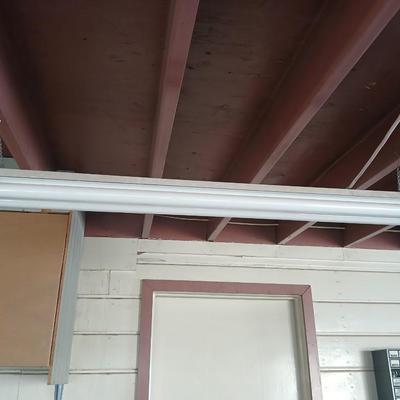 Pair of Hanging Fluorescent Shop Lights – Dual Tube Fixtures