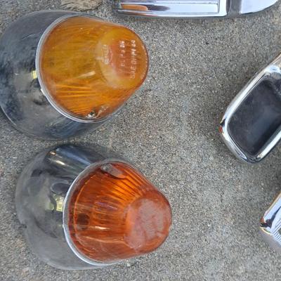 Lot of Vintage Automotive Parts – Lights, Handles, Latches & Trim