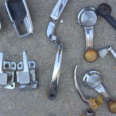 Lot of Vintage Automotive Parts – Lights, Handles, Latches & Trim