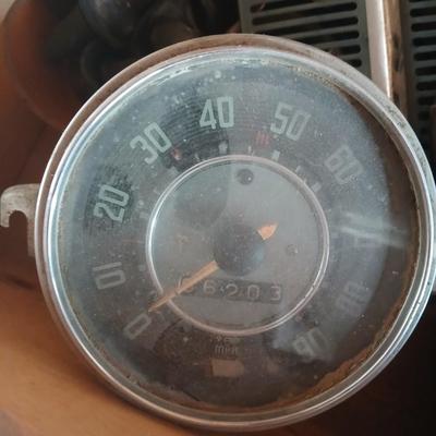 Drawers full of unknown car parts, wiring, exhaust, tubing, vintage speedometers and MUCH more