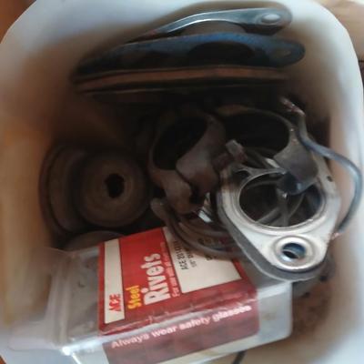 Drawers full of unknown car parts, wiring, exhaust, tubing, vintage speedometers and MUCH more