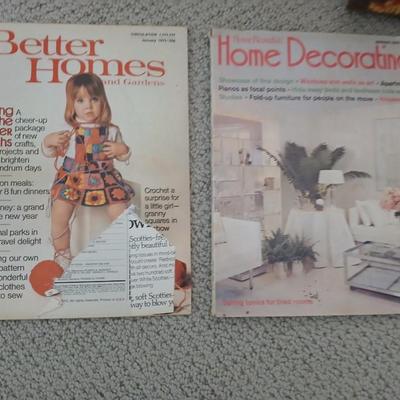 Vintage Home & Garden Magazines – Better Homes, House Beautiful and other 1970's! GREAT advertisements and Fun decor!