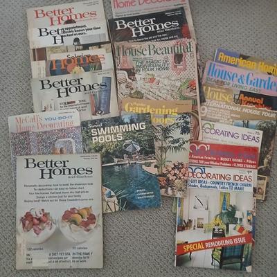 Vintage Home & Garden Magazines – Better Homes, House Beautiful and other 1970's! GREAT advertisements and Fun decor!