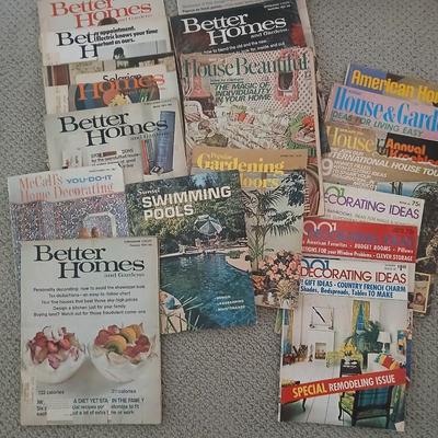 Vintage Home & Garden Magazines – Better Homes, House Beautiful and other 1970's! GREAT advertisements and Fun decor!