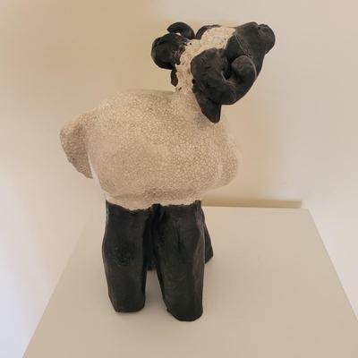 Aletha Rector Sheep Sculpture and "Sheep Twins" Photograph (BR1-EL)