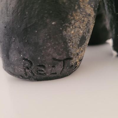 Aletha Rector Sheep Sculpture and "Sheep Twins" Photograph (BR1-EL)