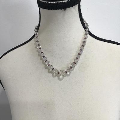 Vintage very nice glass beaded necklace