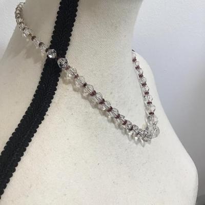 Vintage very nice glass beaded necklace