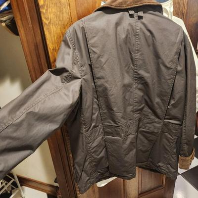 POLO RALPH LAUREN Leather Plaid Lined Field Jacket Chore Coat size L