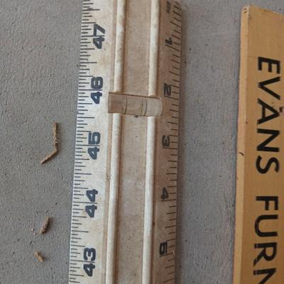 Vintage Yardsticks & A Bubble Ruler – Advertising & Wood