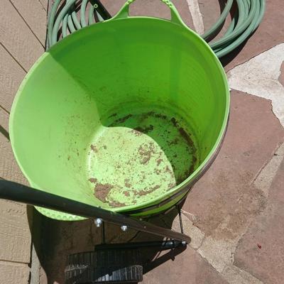Garden Utility – Rolling Cart Tub, Garden Hose & Splitter