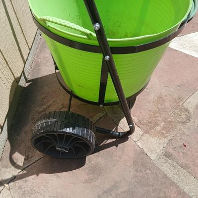 Garden Utility – Rolling Cart Tub, Garden Hose & Splitter