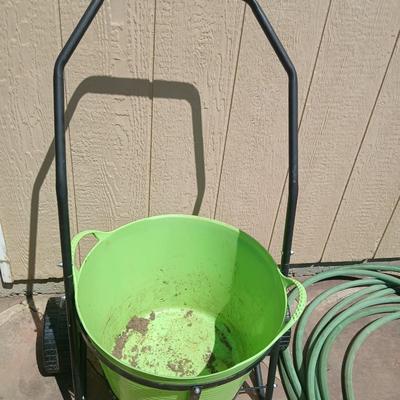 Garden Utility – Rolling Cart Tub, Garden Hose & Splitter