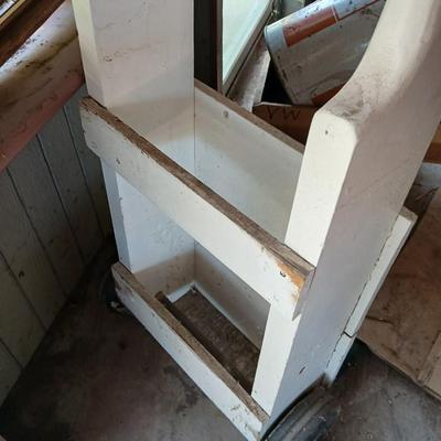 Heavy-Duty Custom Wood Hand Truck with Welding Gloves