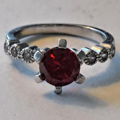 Lab Grown Ruby Ring
